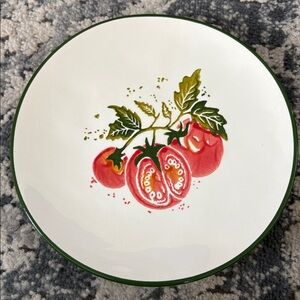 Papart seramik Hand Painted in Turkey Tomatoes plate